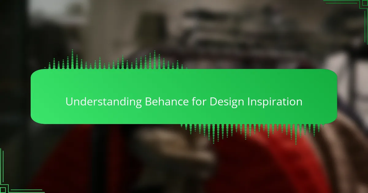 Understanding Behance for Design Inspiration