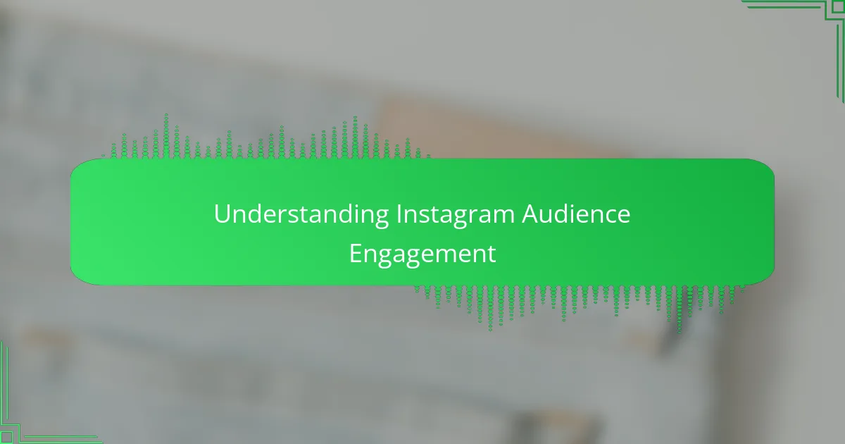 Understanding Instagram Audience Engagement